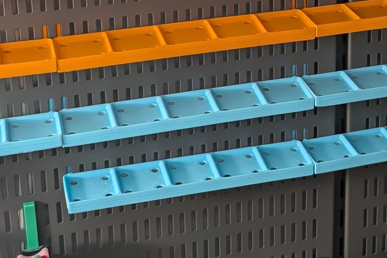 Gridfinity Elfa Pegboard Shelf
