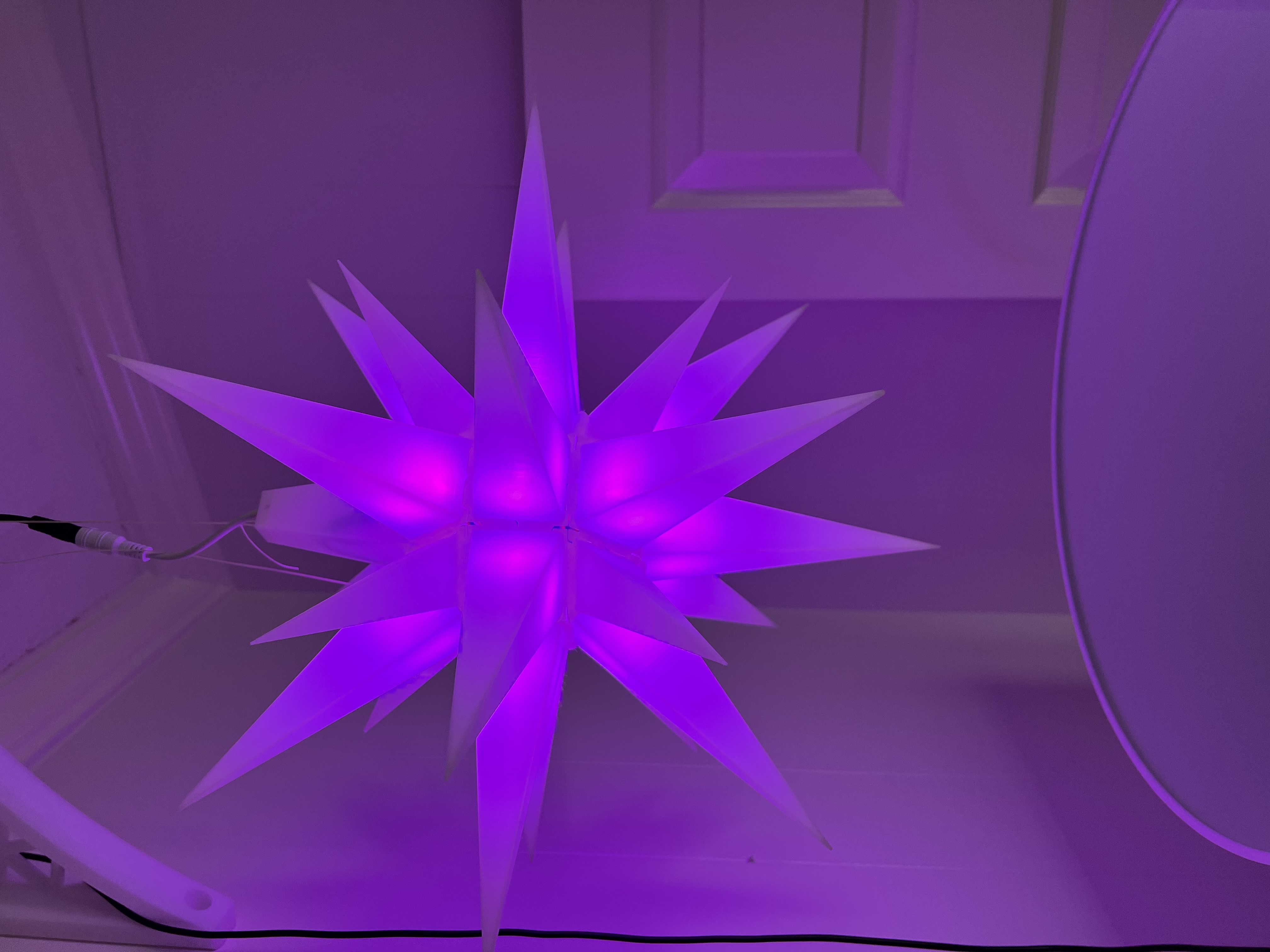 Illuminated Christmas Star with 12mm LED Pixel