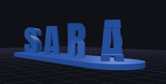 3D Text Flip (Mike / Sara) 3D model