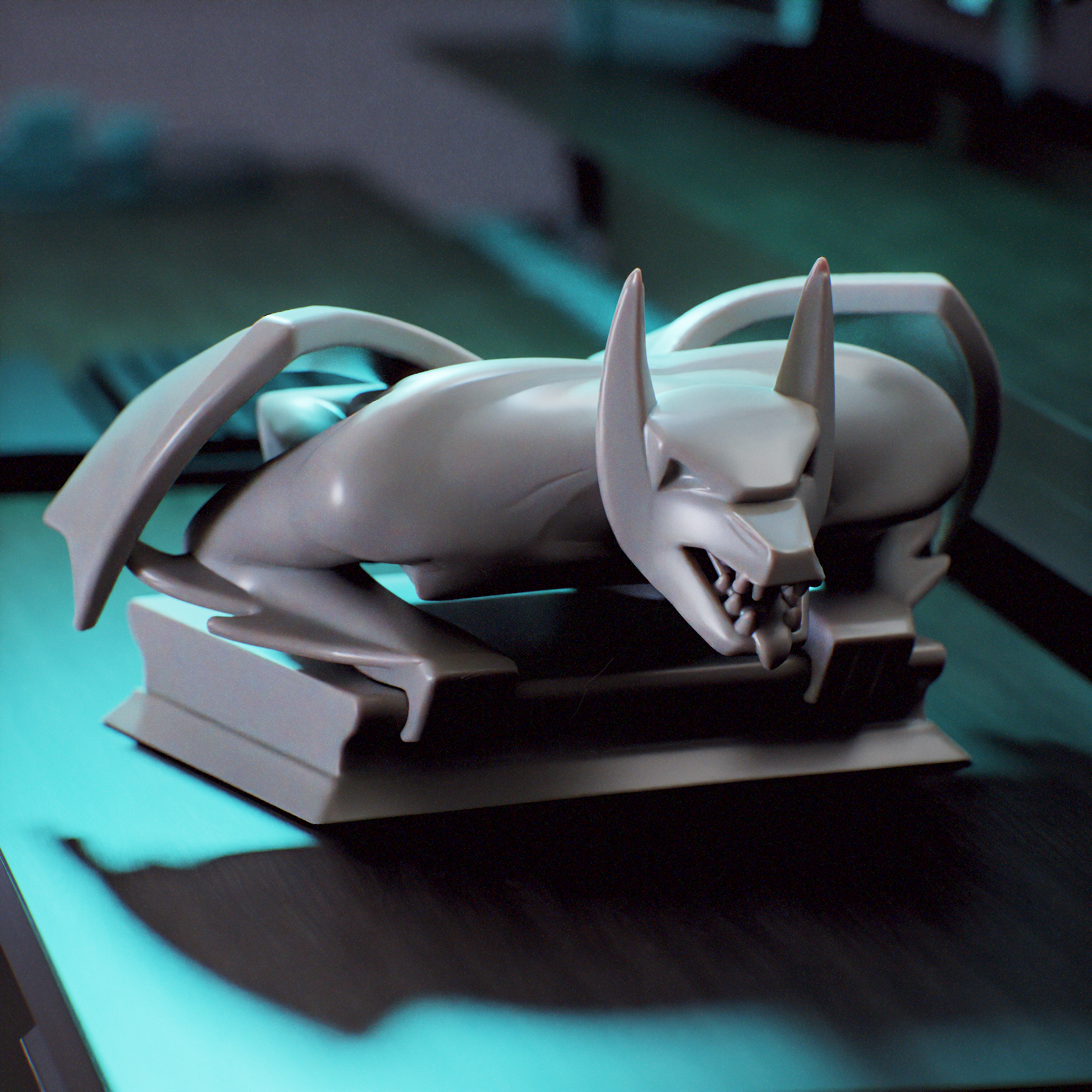 Batman Sculpture effigy Print by parts - Escultura de Batman efigie