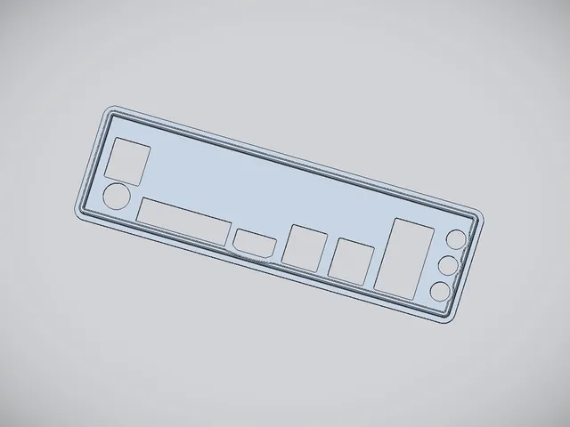 Gigabyte B450M DS3H (rev. 1.x) backplate