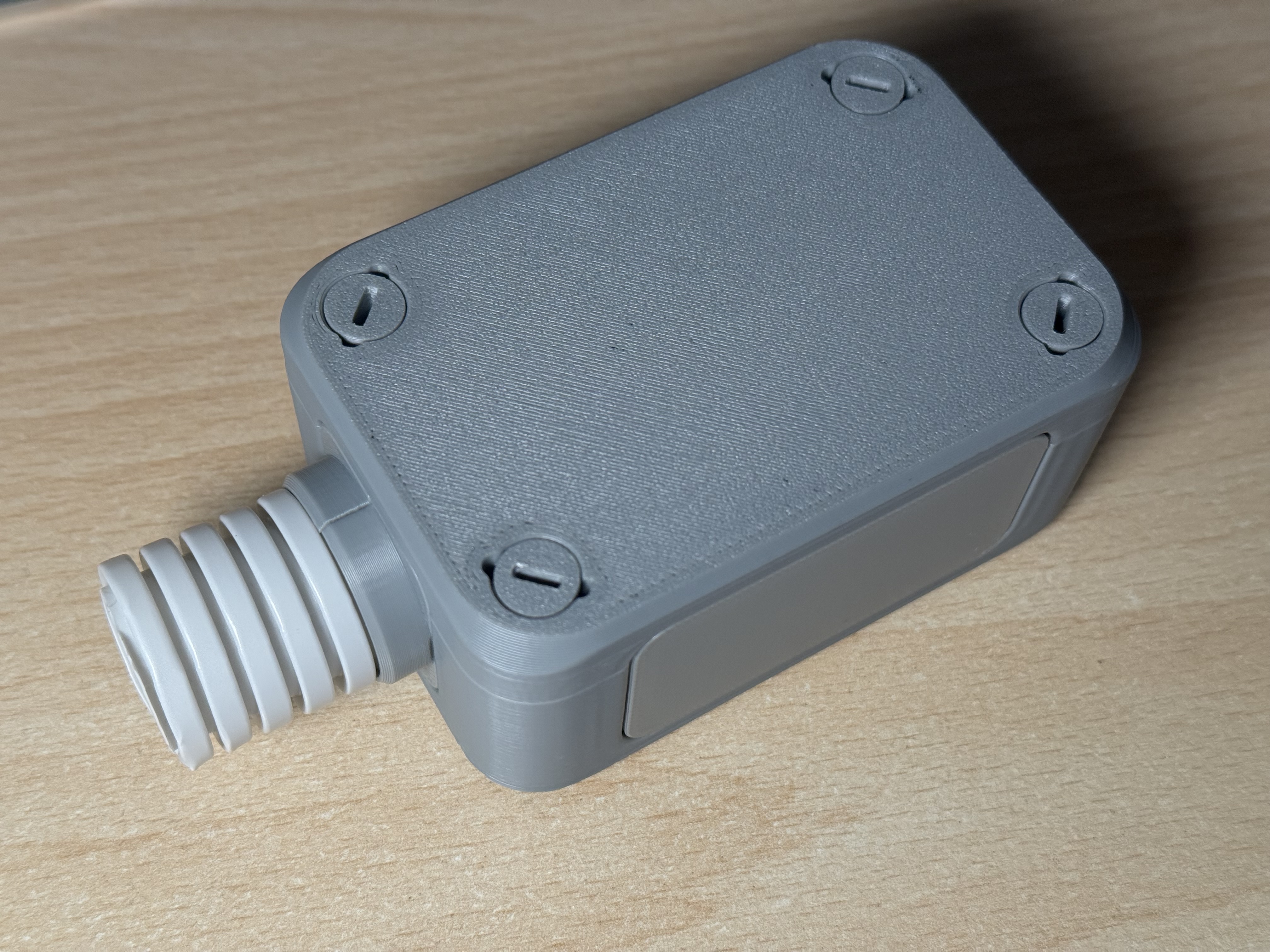 Junction Box PLUS Window for M25 corrugated conduit (Wellrohr)