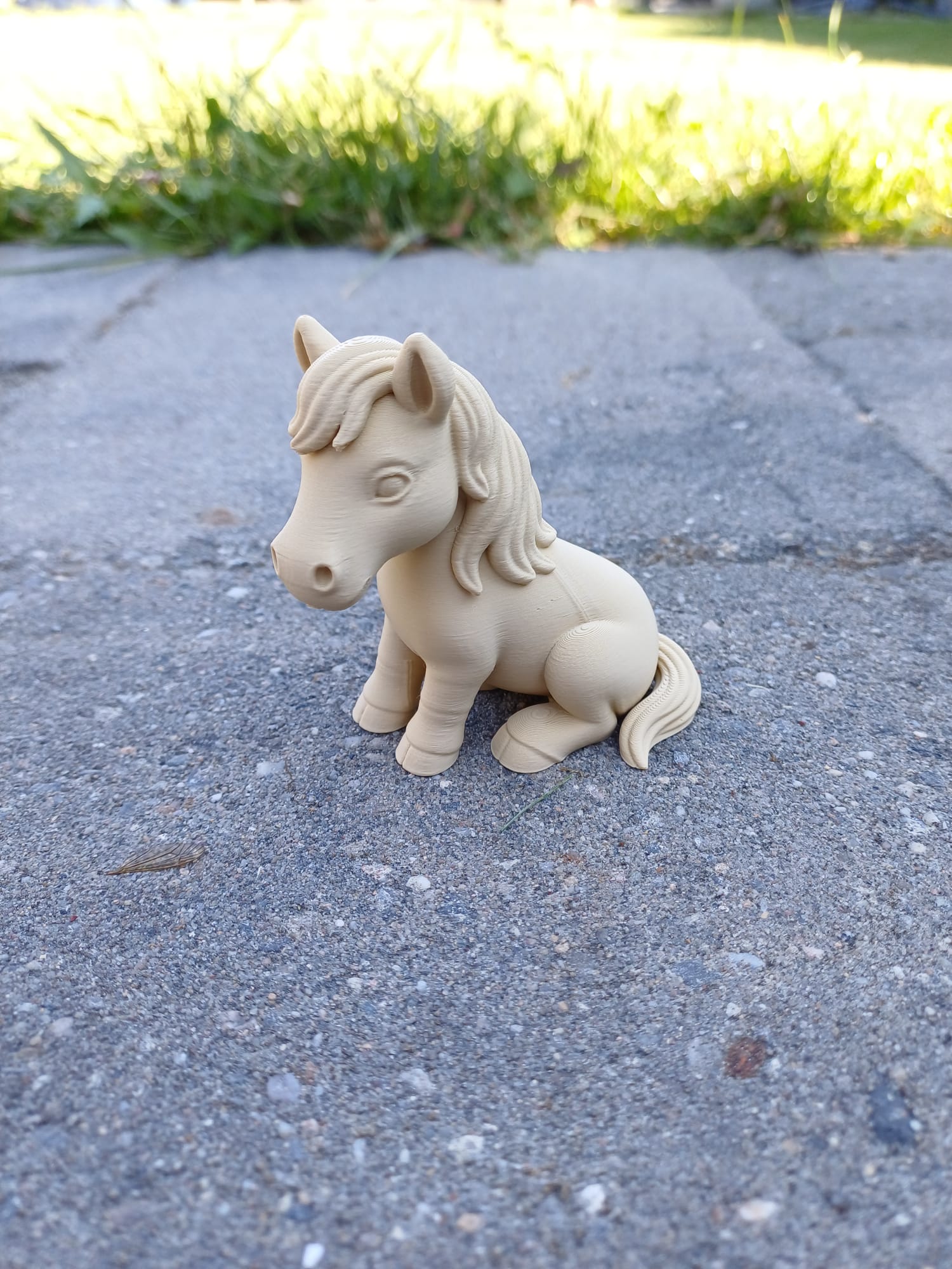 Cute Sitting Horse