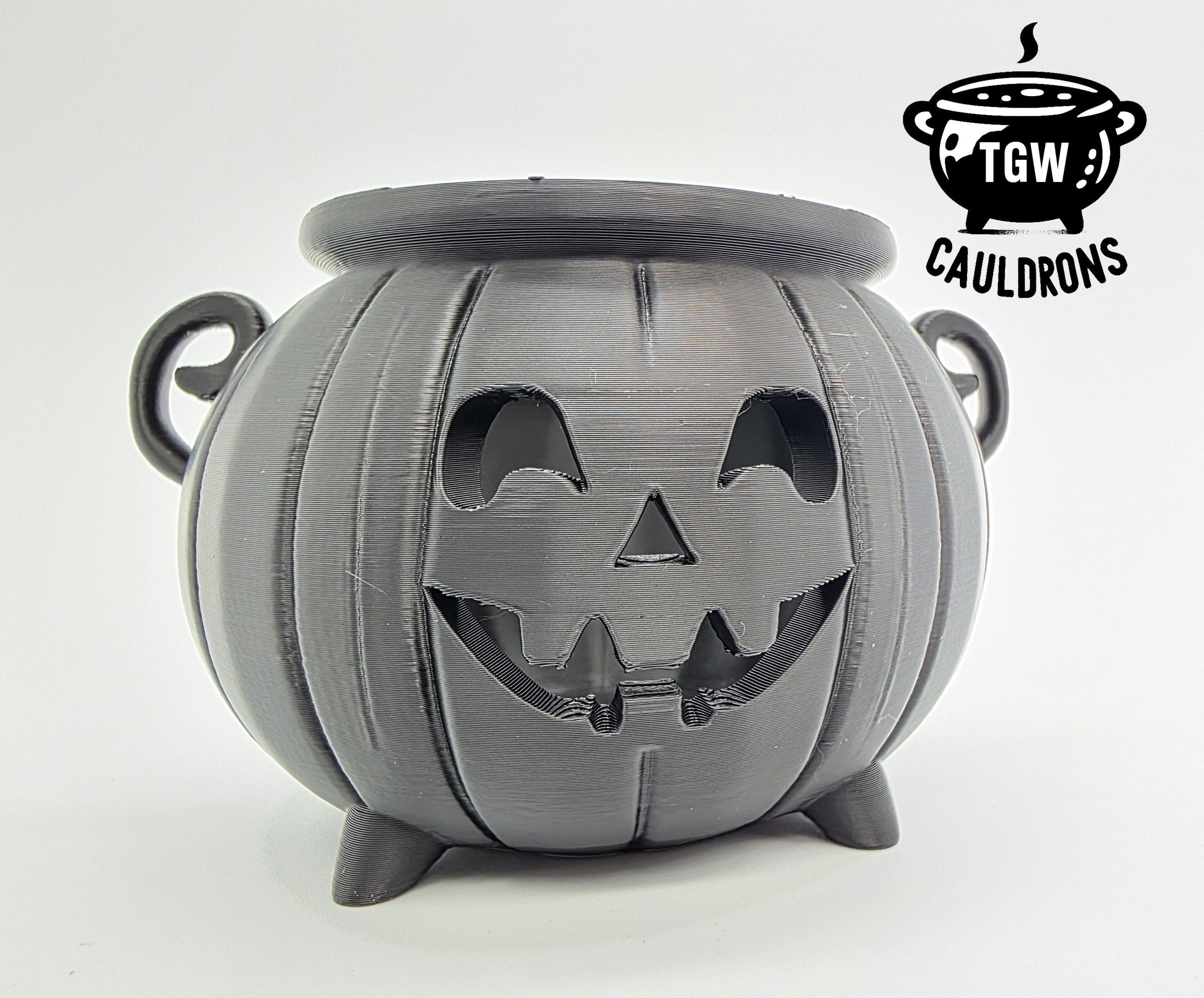 Jack-o-Lantern Cauldron - Flat Bottom