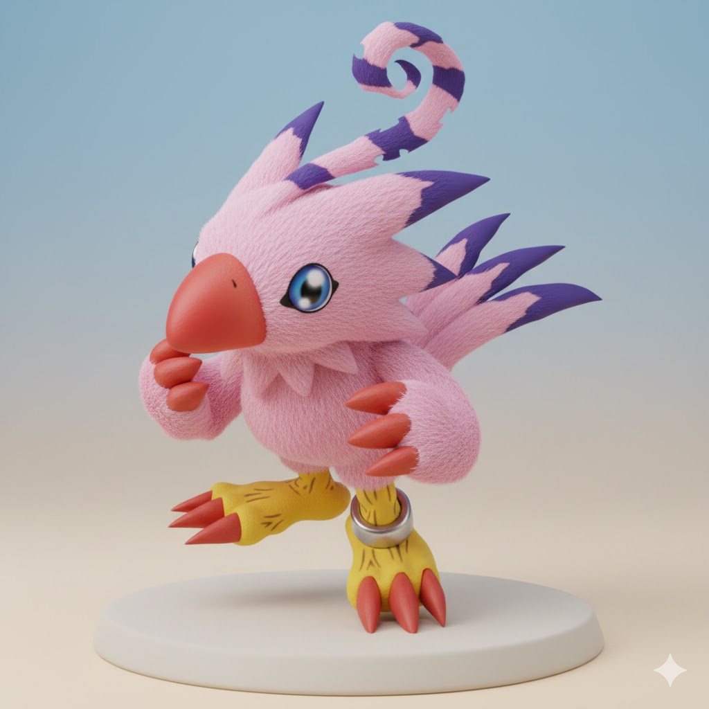 Piyomon Digimon Creature Model