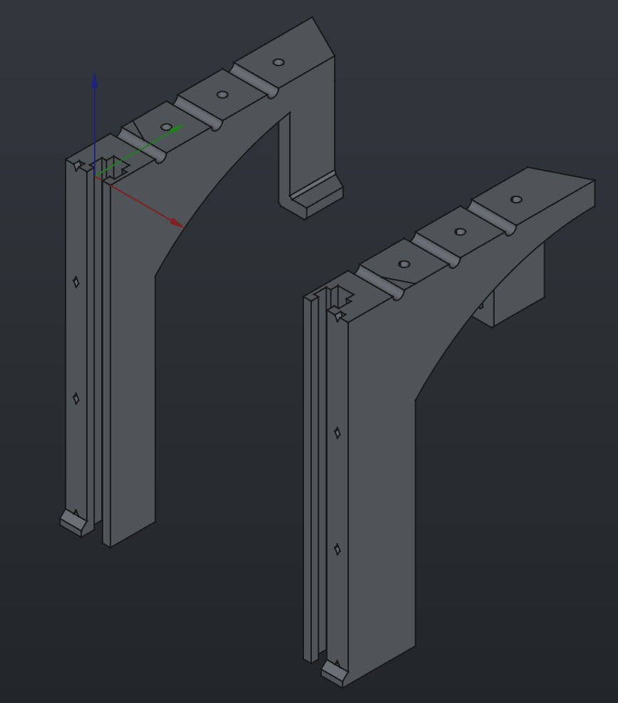 Parametrick rack rails
