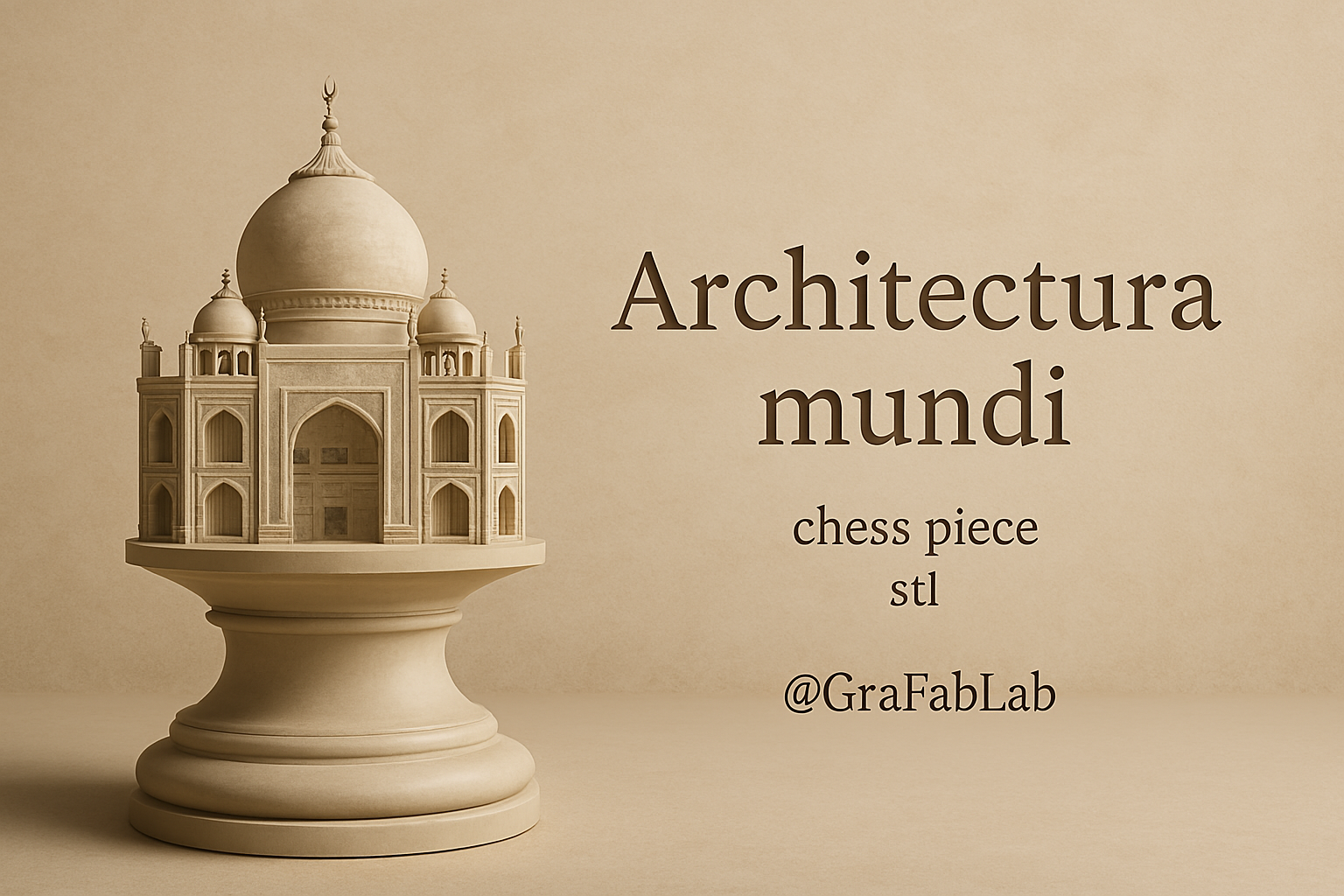 Architectura Mundi "King" - chess piece