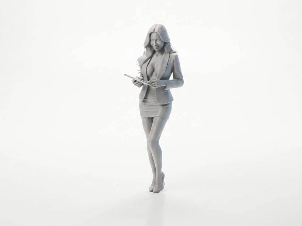 Professional Woman Figurine Office Decor 3D Printable