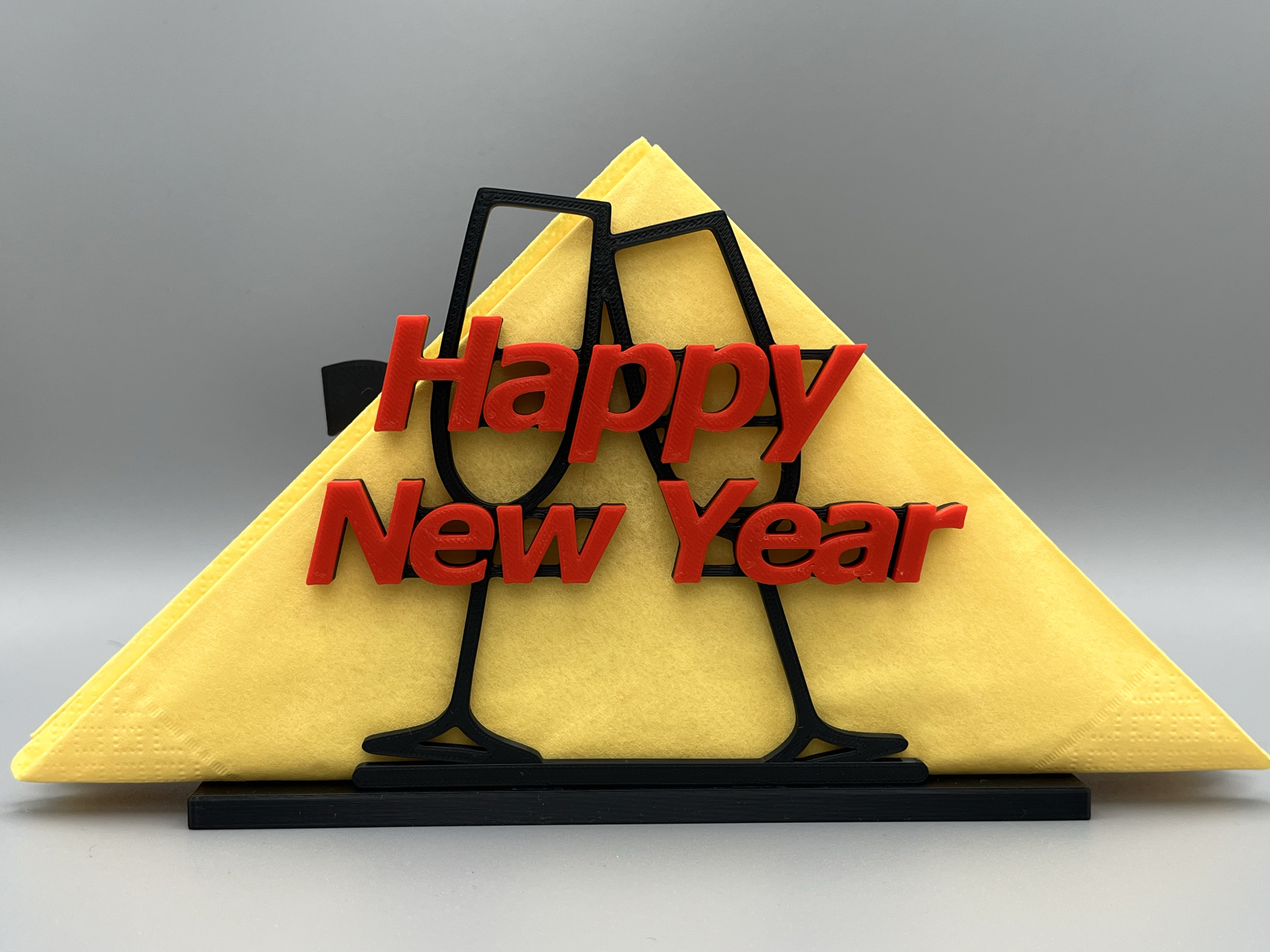 Happy New Year Napkin holder // Silvester Serviettenständer