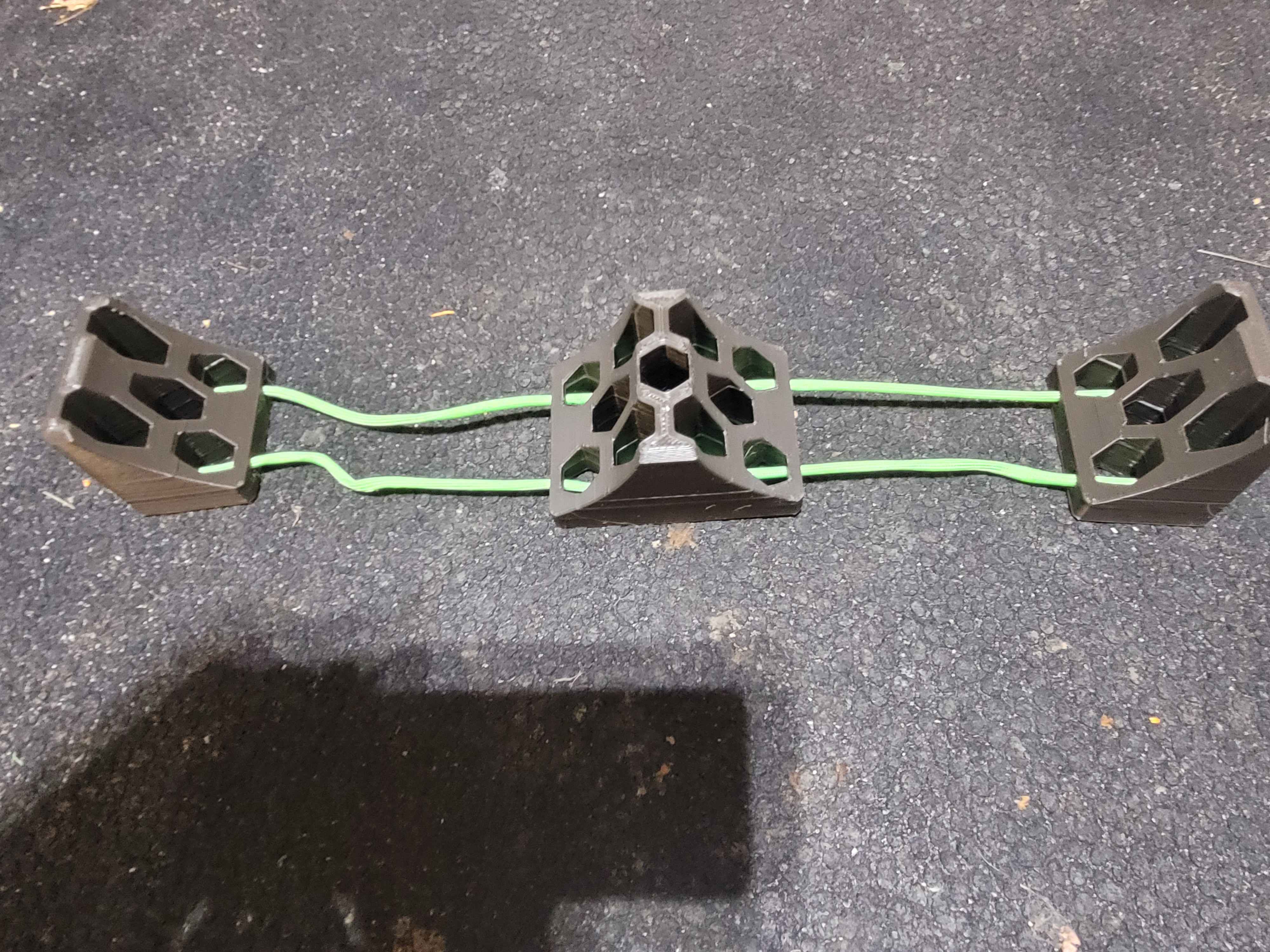Scuba cylinder stabilizers (honeycomb)