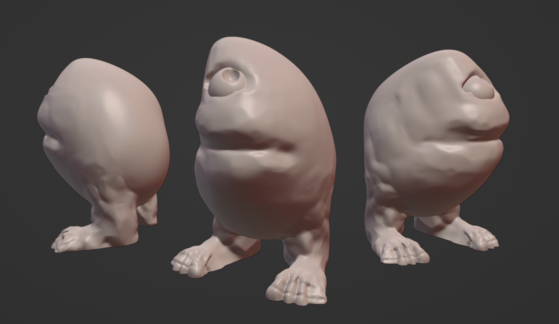 Clay Monster 3D model by Alexander Logach