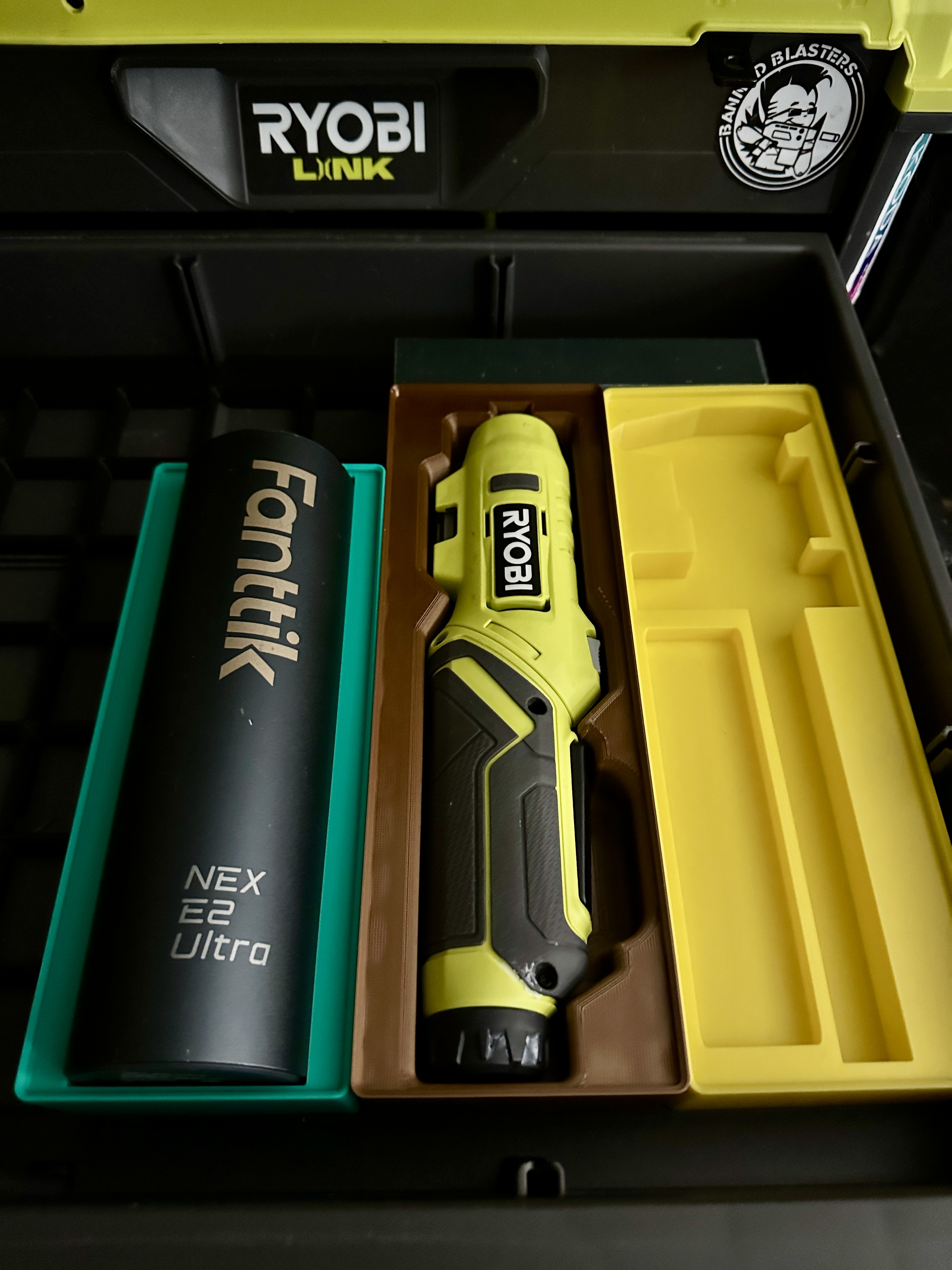 Ryobi Gridfinity Bin - USB Lithium Screwdriver 3D model