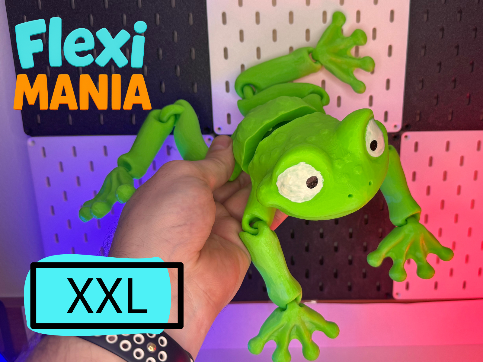 XXL Print-in-Place Articulated Frog | No Supports Needed