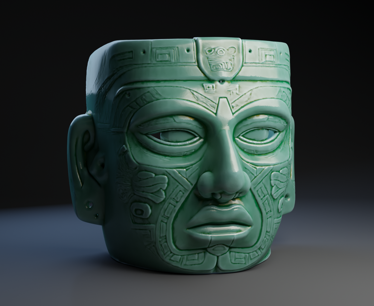 Lost Teotihuacán Jade Mask