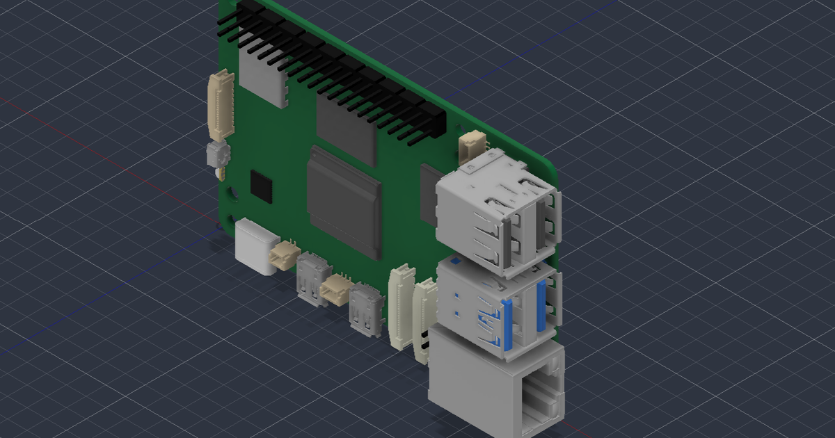Raspberry Pi 5 – Simplified CAD Reference / Mock Model by Eduard ...