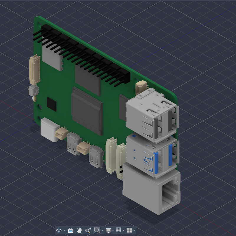 Raspberry Pi 5 – Simplified CAD Reference / Mock Model by Eduard ...