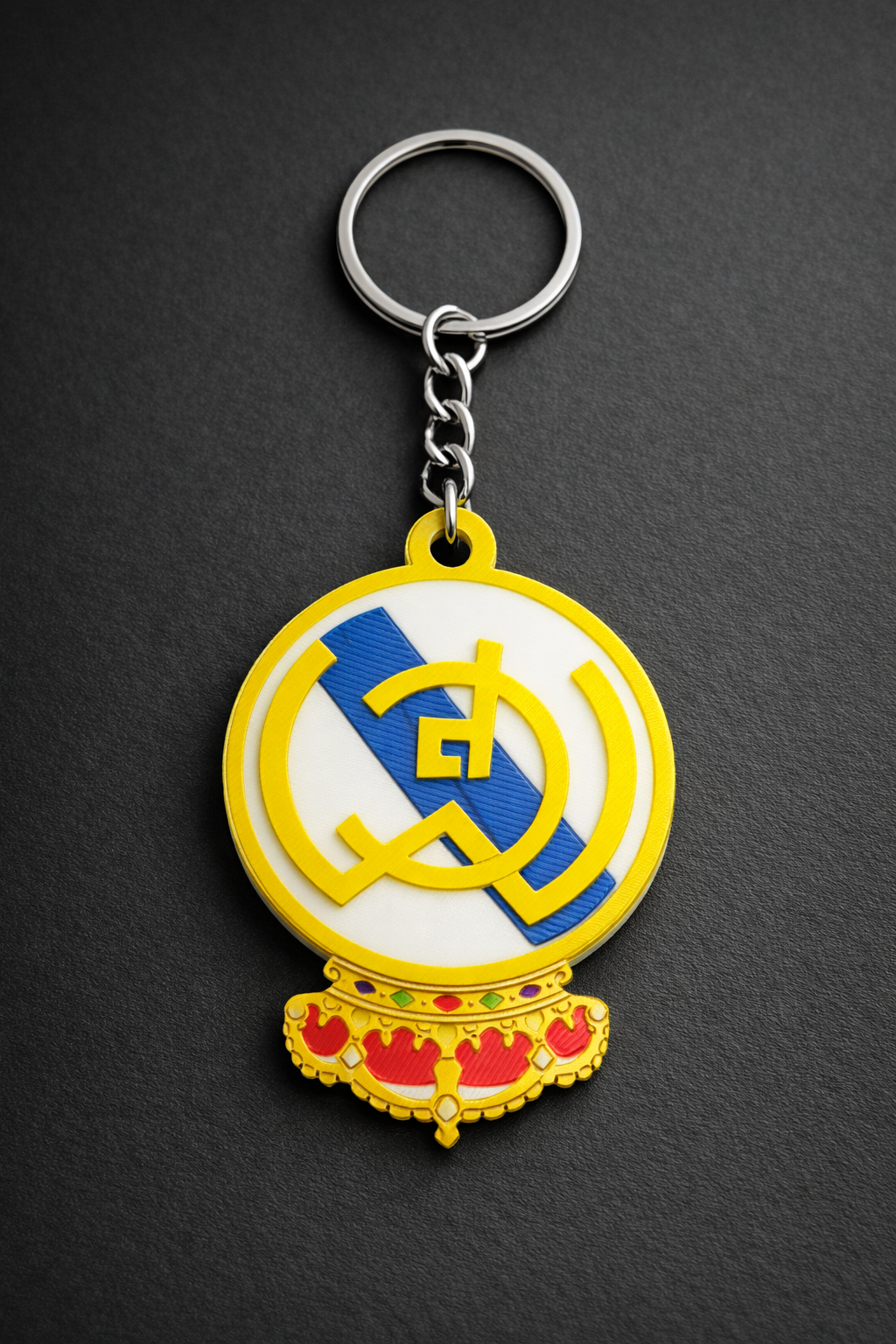 Real Madrid Logo Keychain – 3D Printed Fan Accessory