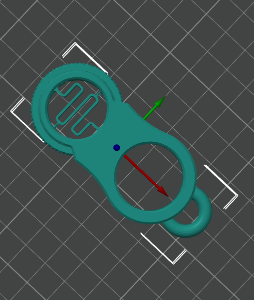 Fidget Clicking Wheel Keyring