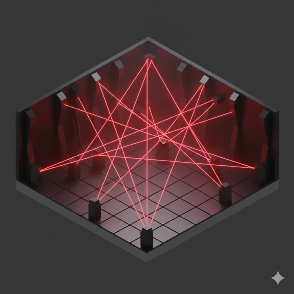 Low Poly Laser Security Grid