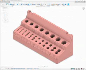 Dílenský nábytek Polák - závěsný držák vrtáků 0,5 až 10 mm (f3d)