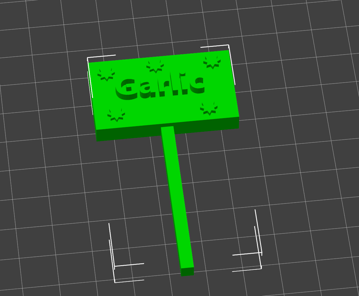 Garlic Plant Tag