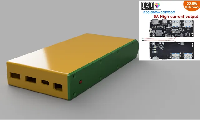 DIY powerbank with 2170 21700 cells 5A PCB