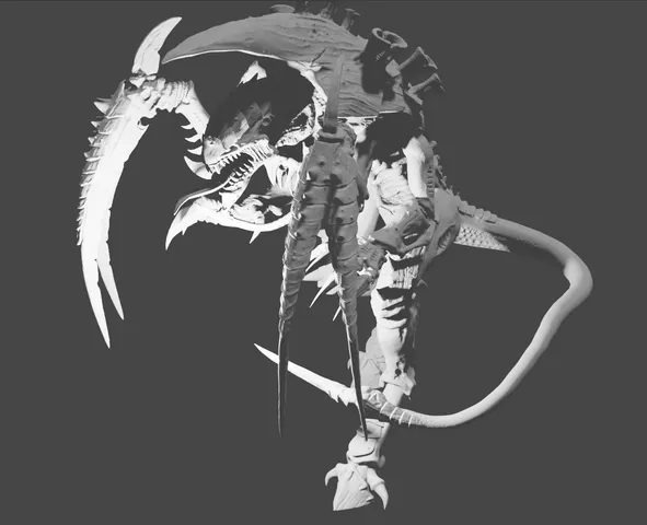 Xeno bug monster jumping soldier warrior