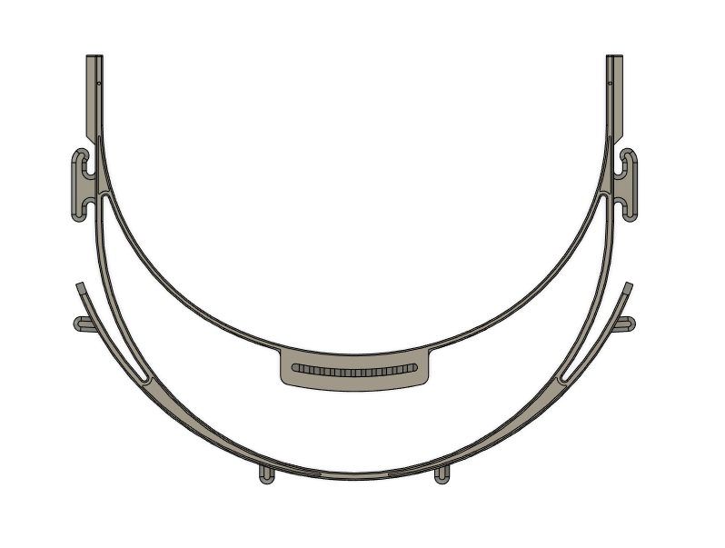 SOMD Loves You: Modified RC3 Faceshield with Adjustable Straps and Overhead Support, Medium and Large — miniatura 2