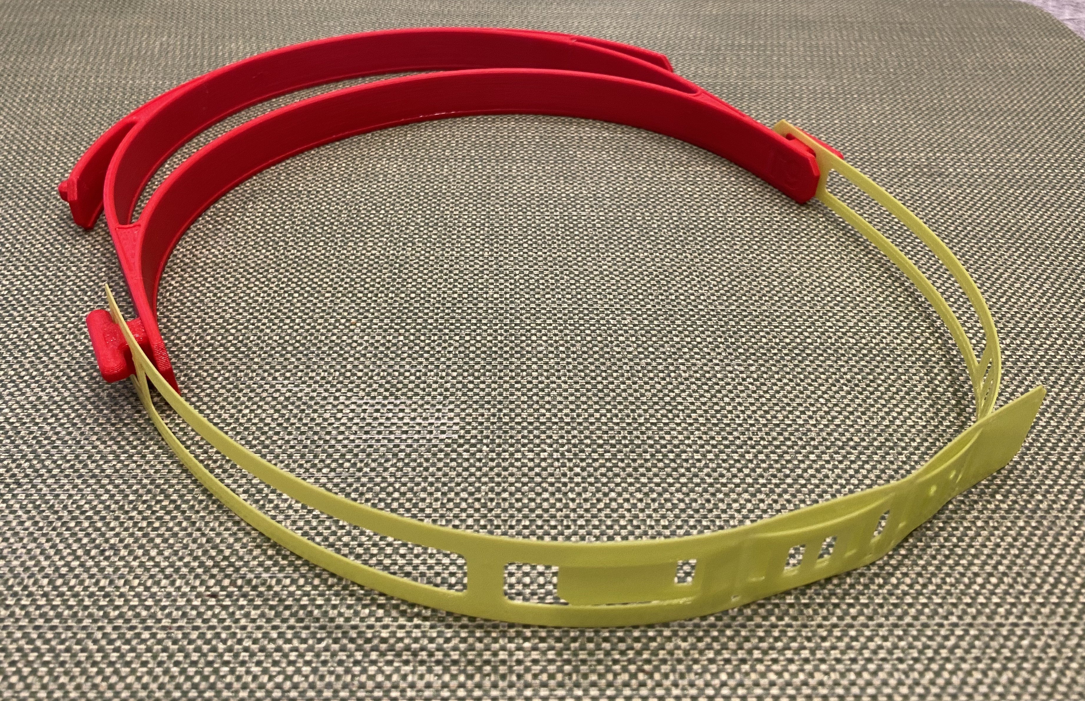 Adjustable Printable Strap for Prusa Face Shield