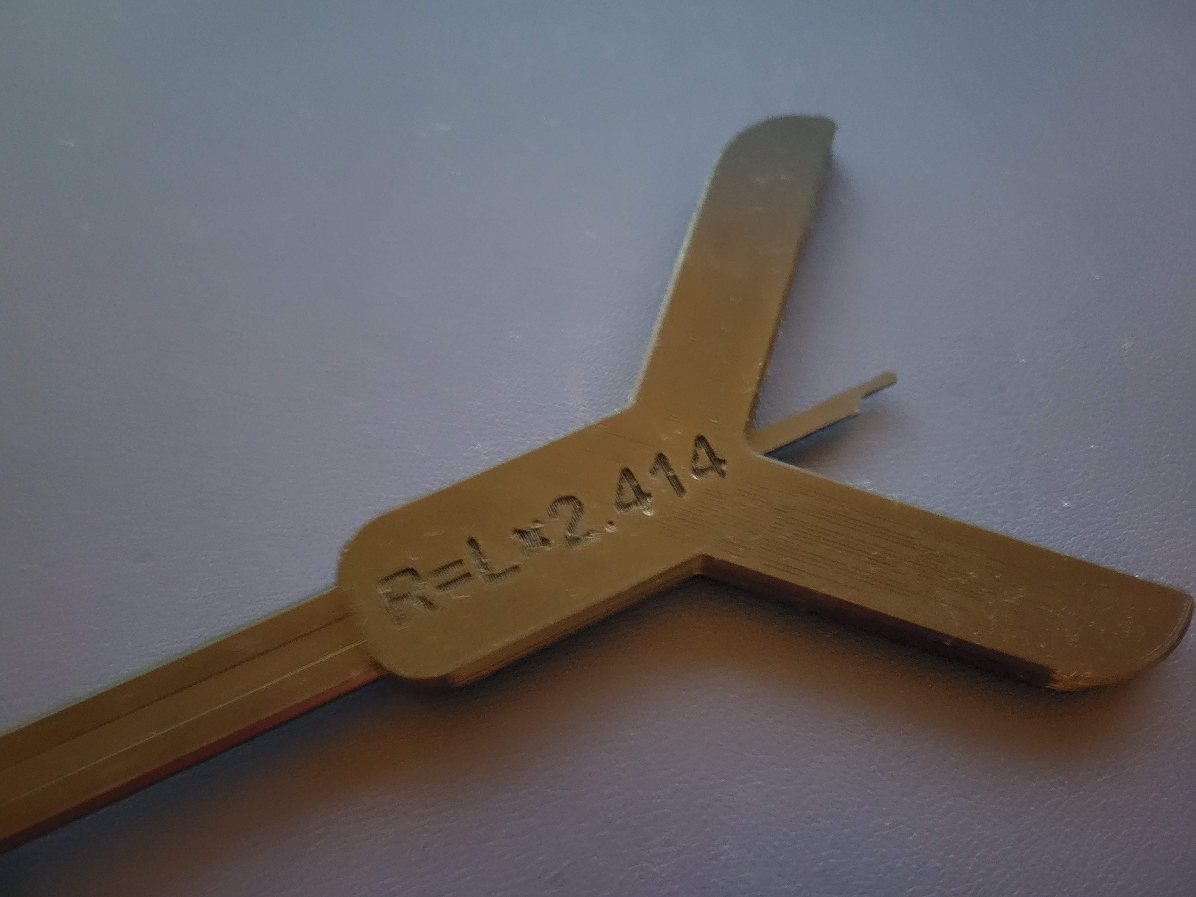 Caliper Radius Gauge with Larger Blade Cavity by Scotty7642 Download