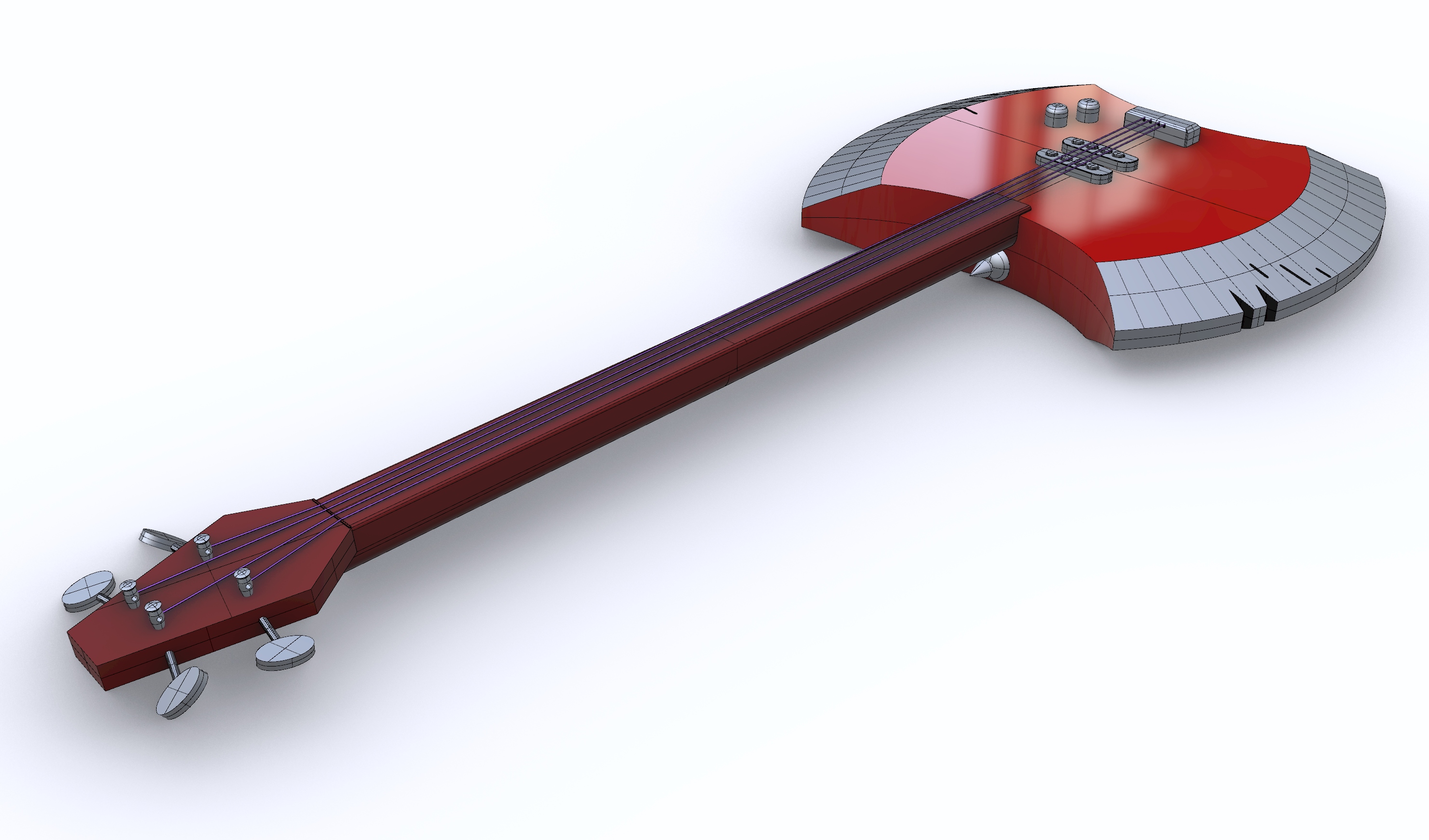 Adventure Time Marceline s Bass Axe By Ubermeisters Download Free STL 