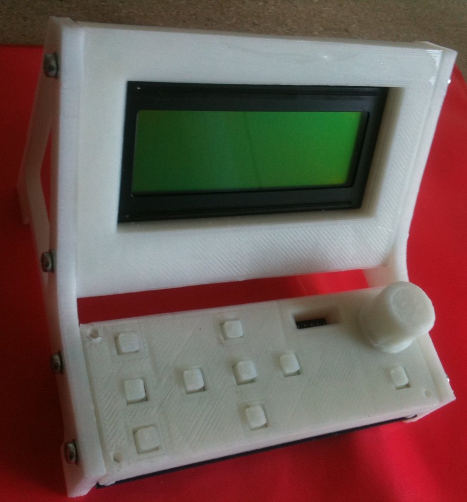 Stand with RepRapWorld's KeyPad and LCD Display