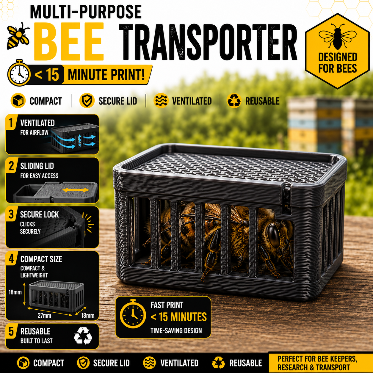 Multi-Purpose Bee Transporter