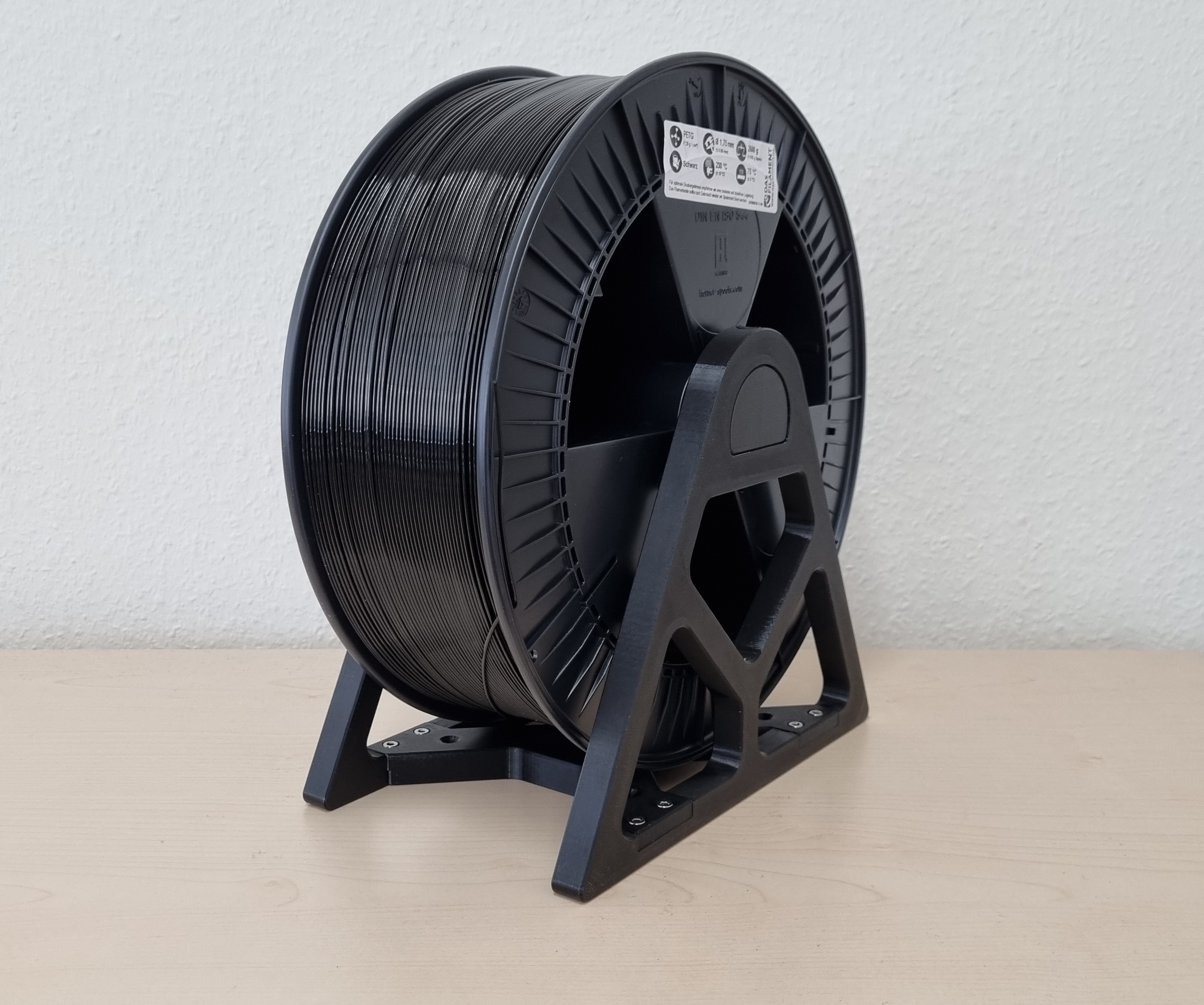 Big filament spool holder for 2,6 kg or 1 kg spools