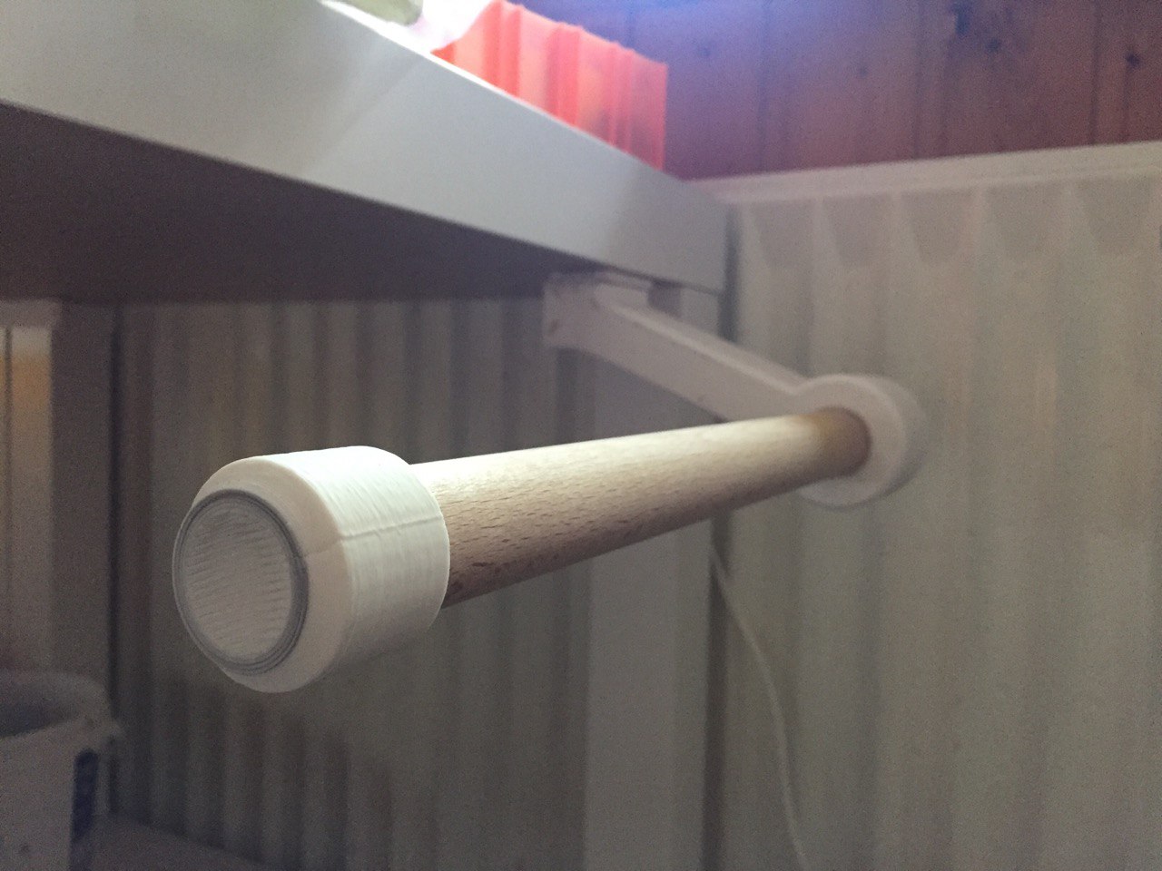 Papertowel holder for use with Ikea LACK