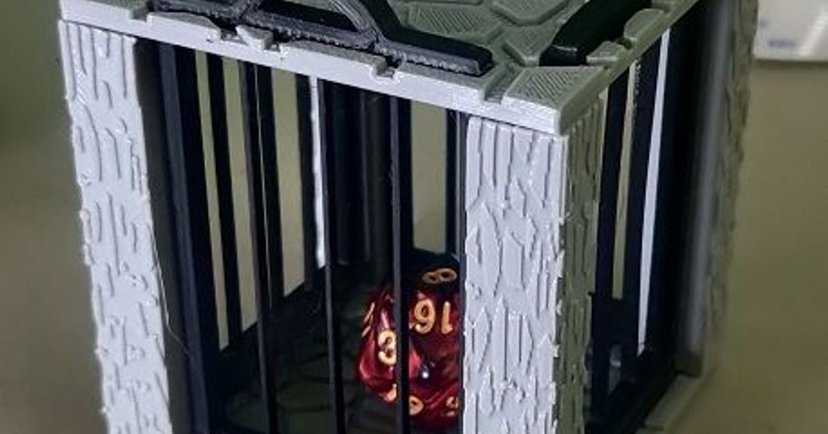 D&D Dice Jail by Andrew Miller Download free STL model