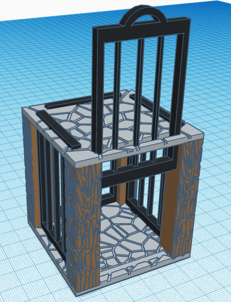 Miniatura 2 do modelo 3D D&D Dice Jail