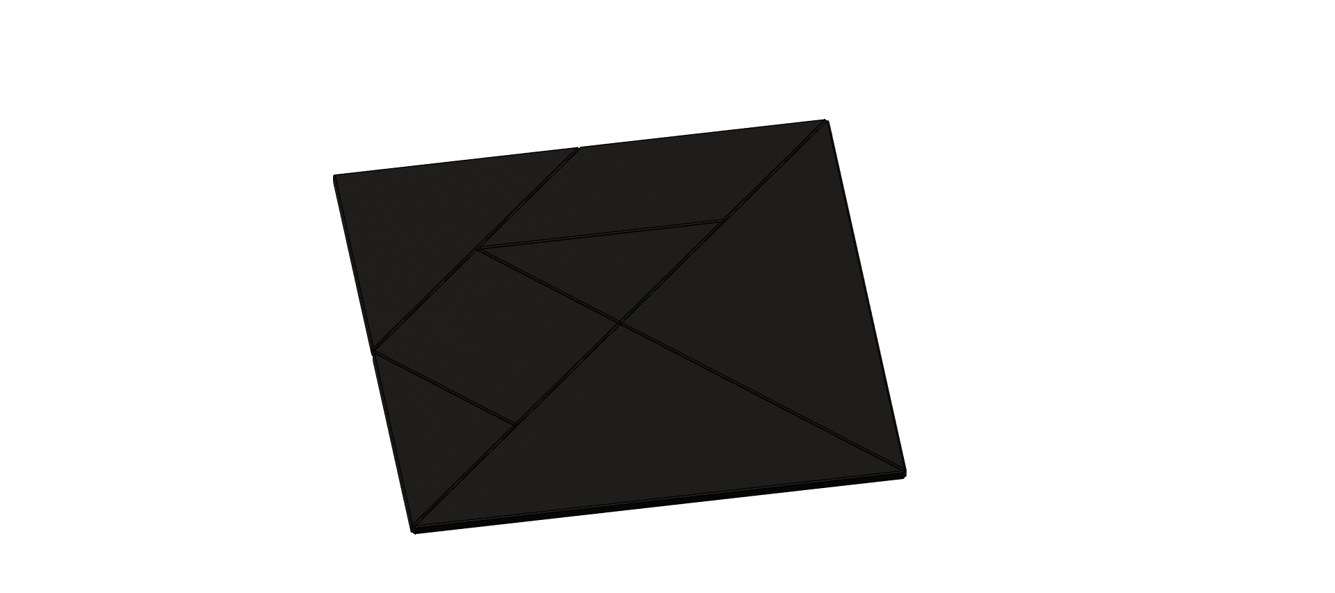 Miniatura 2 do modelo 3D Tangram Puzzle