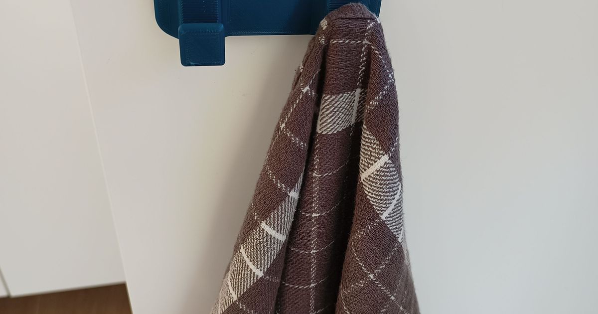 Towel hook for Ikea Method kitchen by TomvH Download free STL model