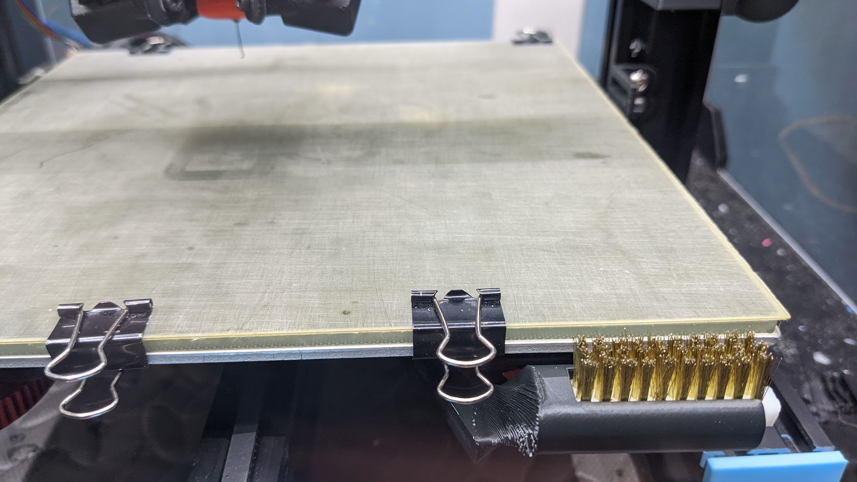 Ender 3 Nozzle Brush Mount by ChadwickTheCrab Download free STL model