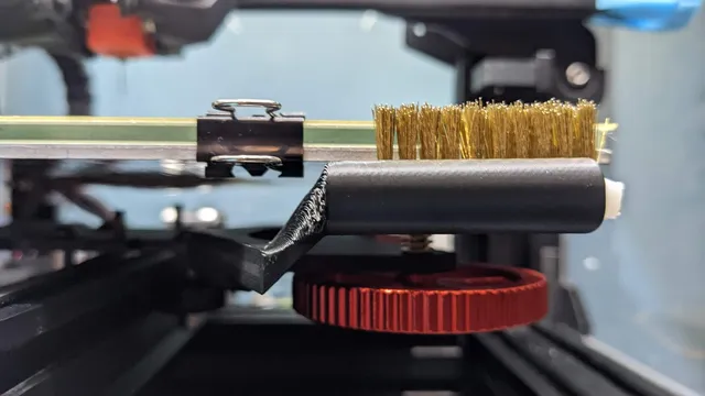 Ender 3 Nozzle Brush Mount