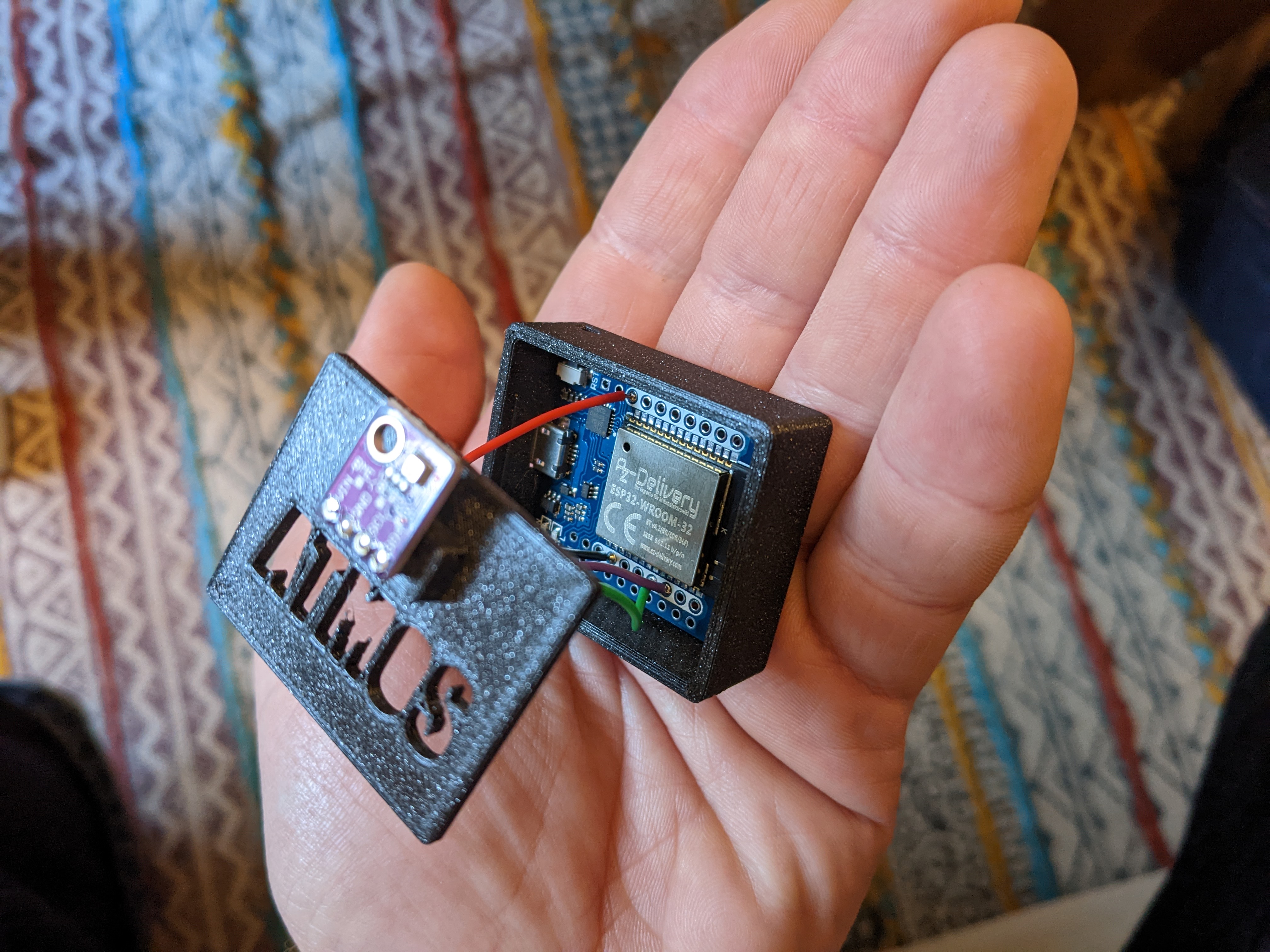 Miniatura 2 do modelo 3D ESP32 D1 Mini BME280 IoT sensor case
