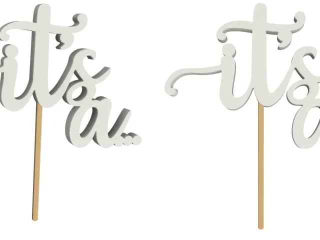 Gender Reveal Cake Topper