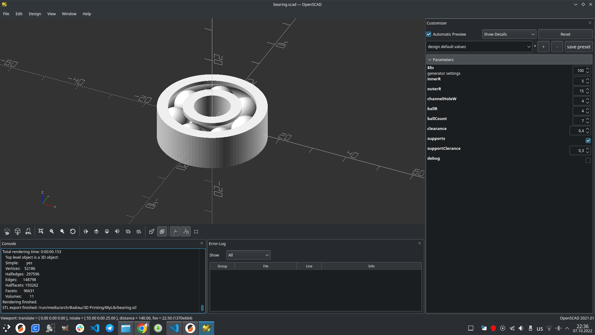 Parametric fully assembled ball bearing by Architector1324 | Download ...