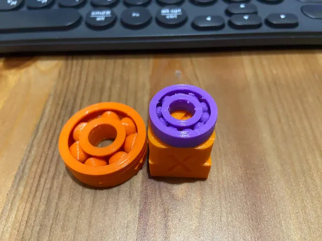 Parametric fully assembled ball bearing