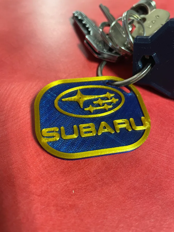 Subaru Logo Keychain by Jay_Smack_Em Download free STL model