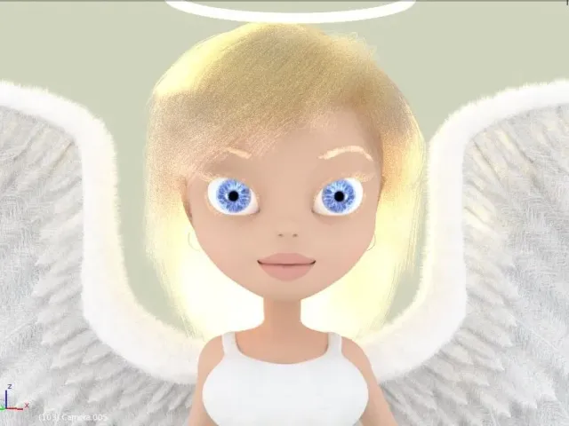 Ellie the Angel in 3D