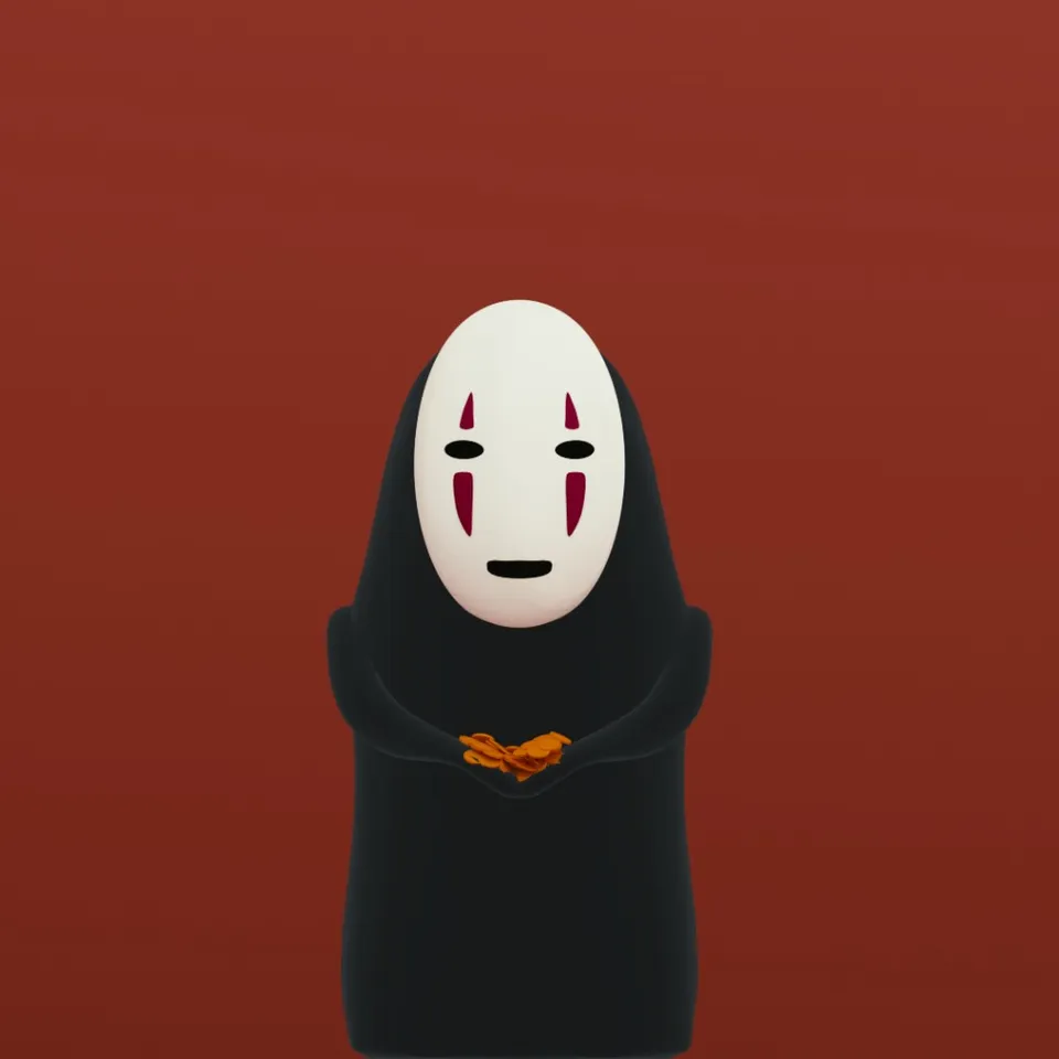 Spirited away - No face by Books | Download free STL model | Printables.com, image size:960x960