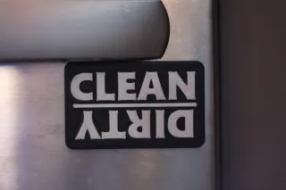 Simple Magnetic Dishwasher Sign