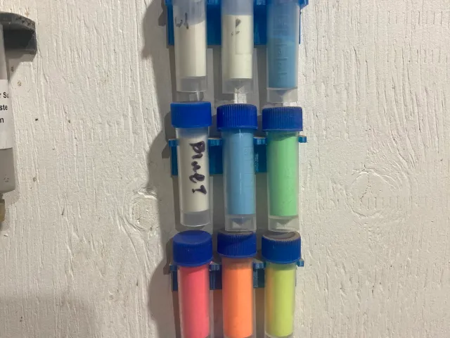 Glow powder holder
